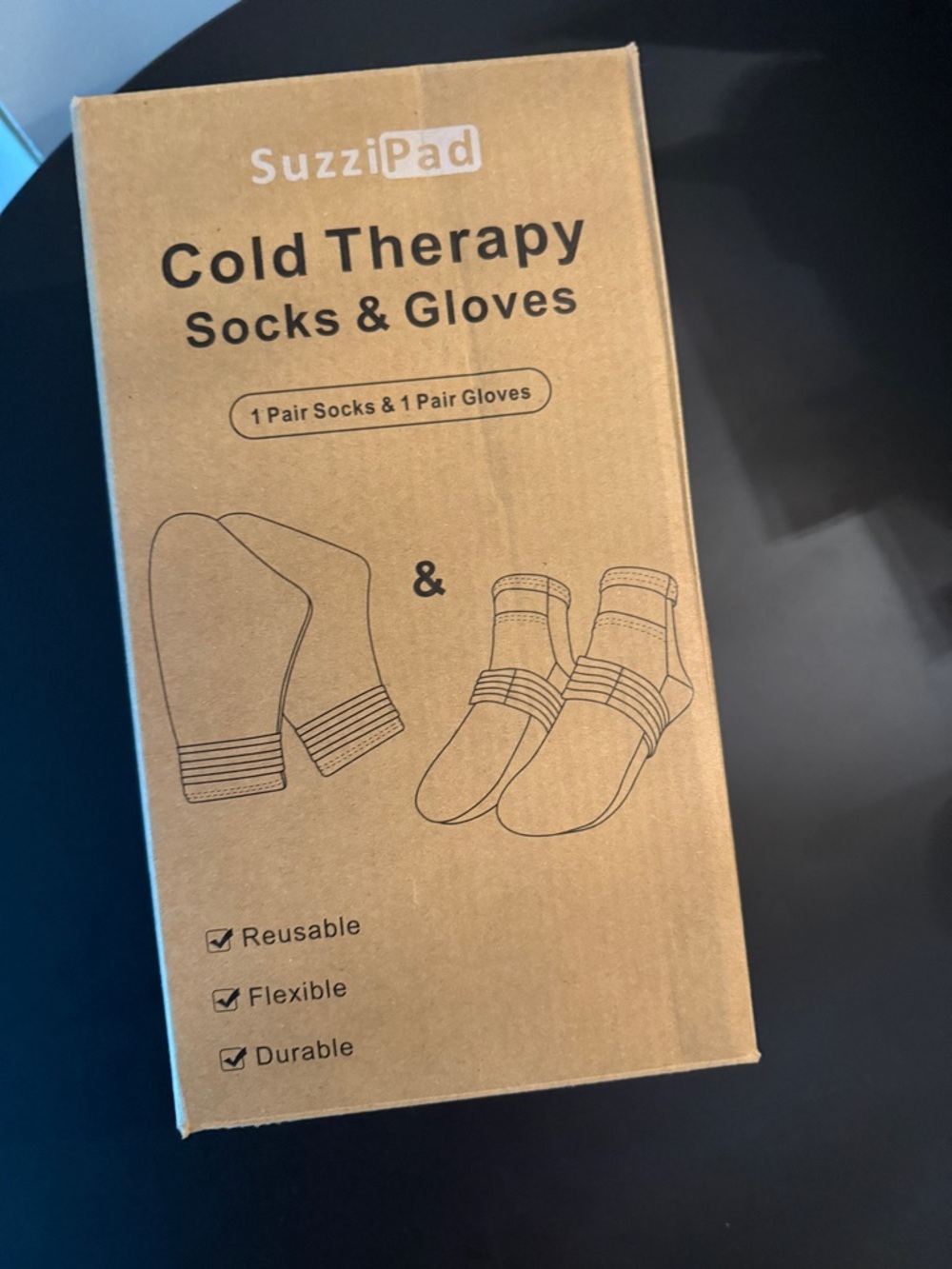 SuzziPad Cold Therapy Socks & Gloves S/M - Picture 2 of 5